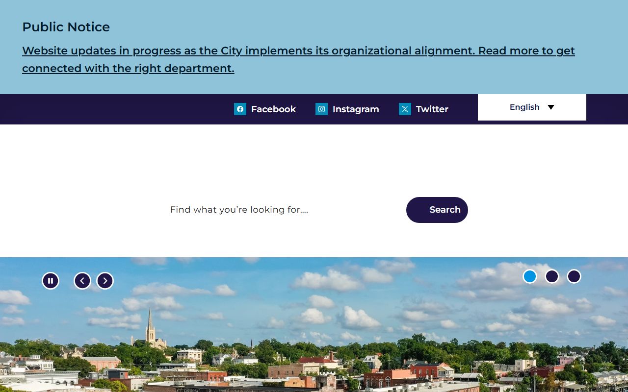 City of Wilmington website for marriage records information