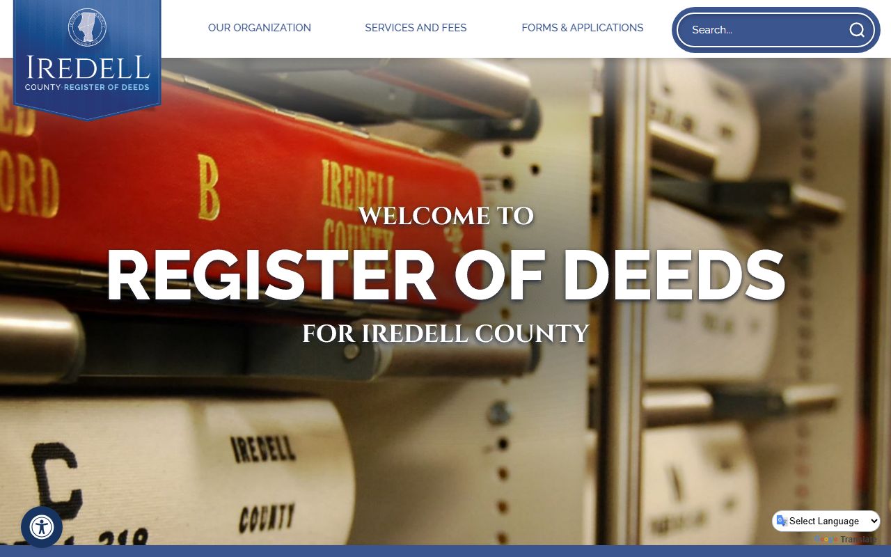 Iredell County Register of Deeds official page for Iredell County marriage records